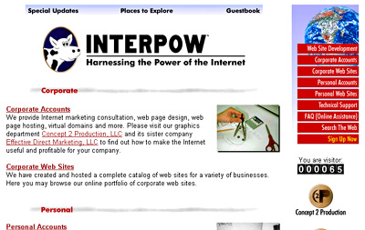 Visit recreation of front page
